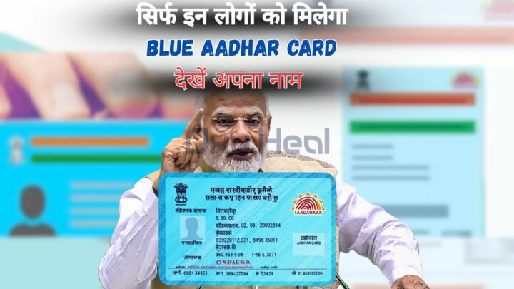Blue Aadhaar Card